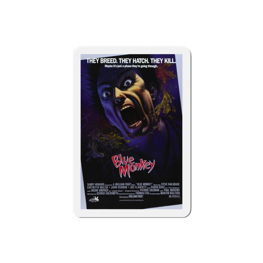 Blue Monkey 1987 Movie Poster Die-Cut Magnet-2" x 2"-The Sticker Space