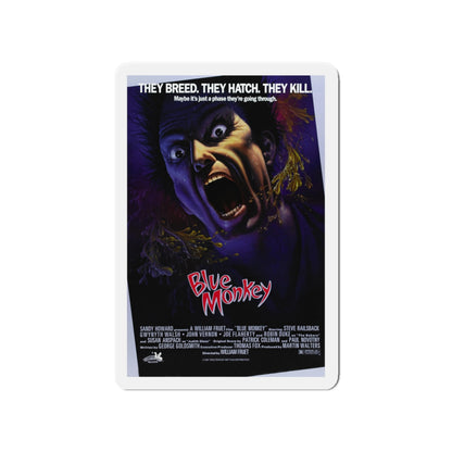 BLUE MONKEY 1987 Movie Poster - Die-Cut Magnet-4" x 4"-The Sticker Space