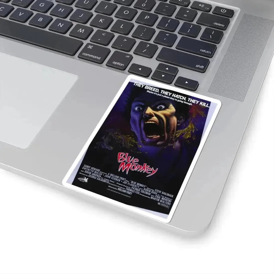 Blue Monkey 1987 Movie Poster - STICKER Vinyl Kiss-Cut Decal - The Sticker Space