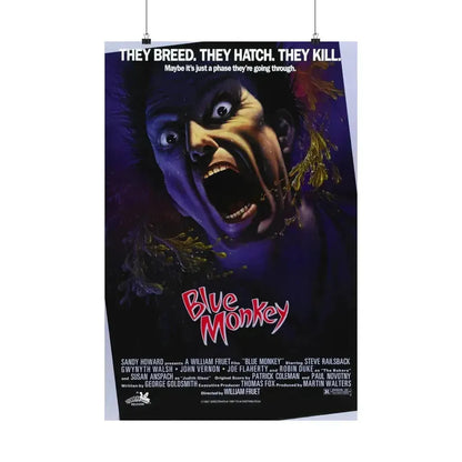 BLUE MONKEY 1987 - Paper Movie Poster 20″ x 30″ Matte - The Sticker Space