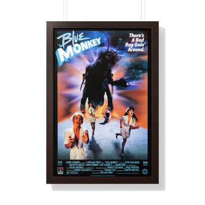 BLUE MONKEY (2) 1987 - Framed Movie Poster-20" x 30"-The Sticker Space