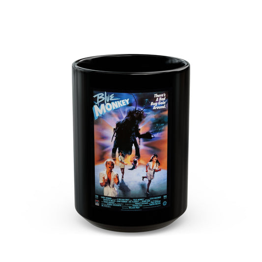 BLUE MONKEY (2) 1987 Movie Poster - Black Coffee Mug-15oz-The Sticker Space