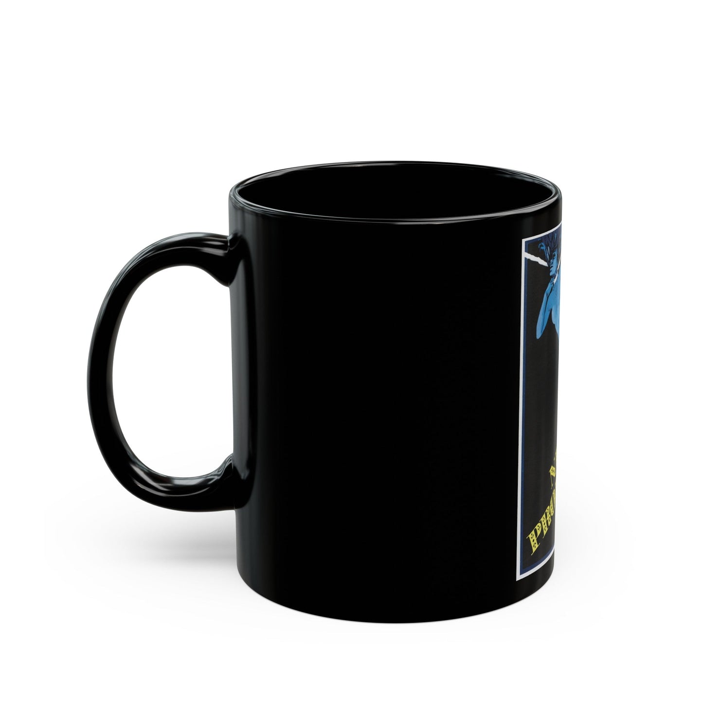 BLUE NUDE 1977 Movie Poster - Black Coffee Mug-The Sticker Space