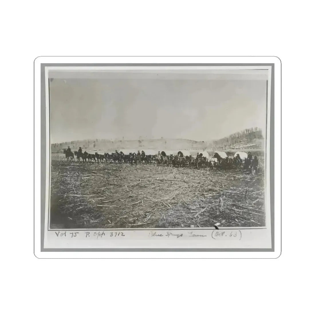 Blue Springs, Tenn., October 1863 (U.S. Civil War) STICKER Vinyl Kiss-Cut Decal 4 Inch White - The Sticker Space