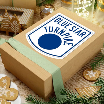 Blue Star Turnpike (New Hampshire) (Road Sign) STICKER Vinyl Kiss-Cut Decal - The Sticker Space