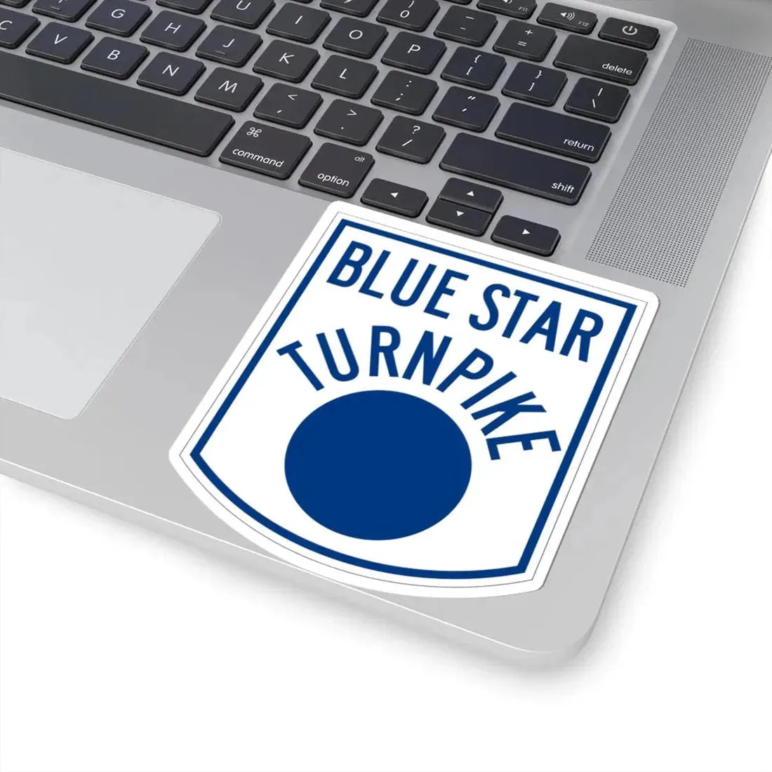 Blue Star Turnpike (New Hampshire) (Road Sign) STICKER Vinyl Kiss-Cut Decal - The Sticker Space