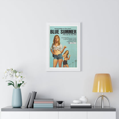 BLUE SUMMER 1973 - Framed Movie Poster-The Sticker Space