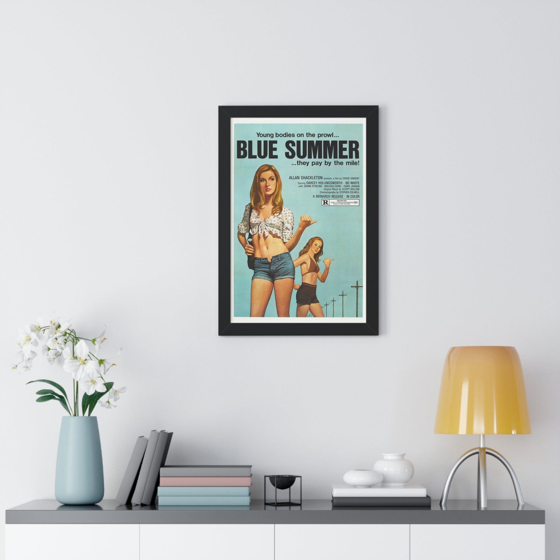 BLUE SUMMER 1973 - Framed Movie Poster-The Sticker Space