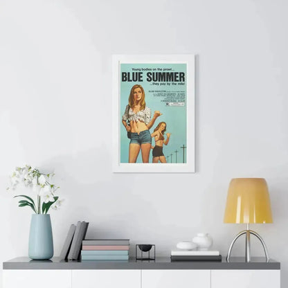 BLUE SUMMER 1973 - Framed Movie Poster - The Sticker Space