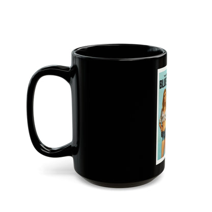 BLUE SUMMER 1973 Movie Poster - Black Coffee Mug-The Sticker Space