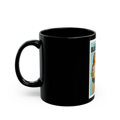 BLUE SUMMER 1973 Movie Poster - Black Coffee Mug-The Sticker Space