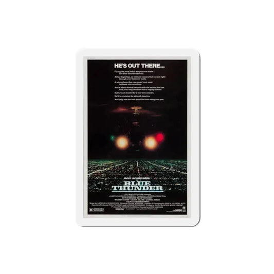 Blue Thunder 1983 Movie Poster Refrigerator Magnet 2 Inch - The Sticker Space