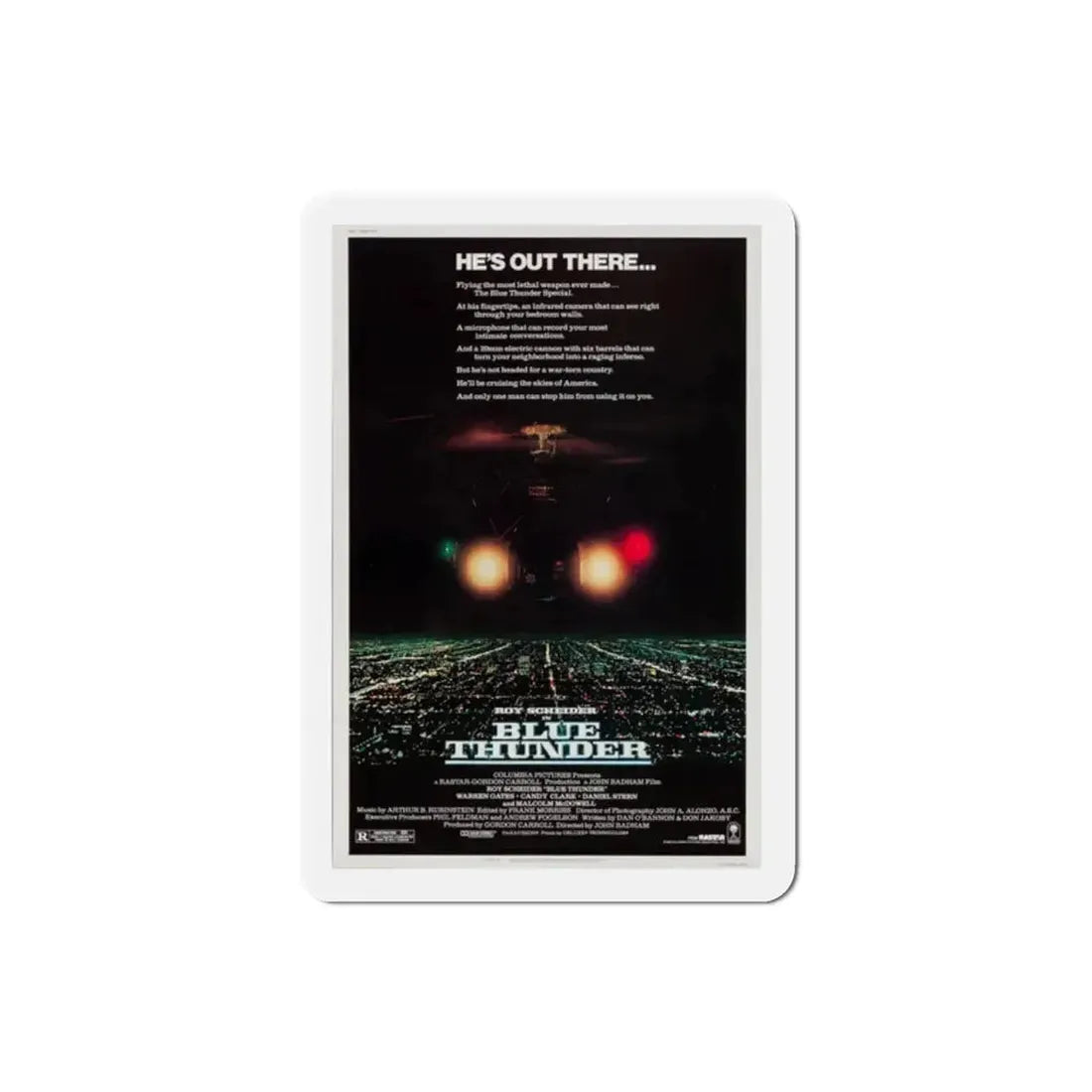 Blue Thunder 1983 Movie Poster Refrigerator Magnet - The Sticker Space