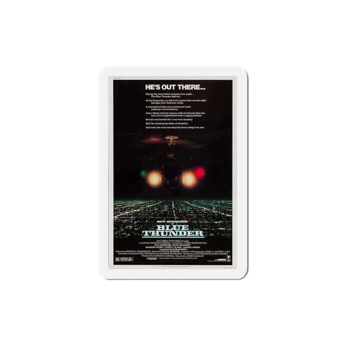 Blue Thunder 1983 Movie Poster Refrigerator Magnet - The Sticker Space