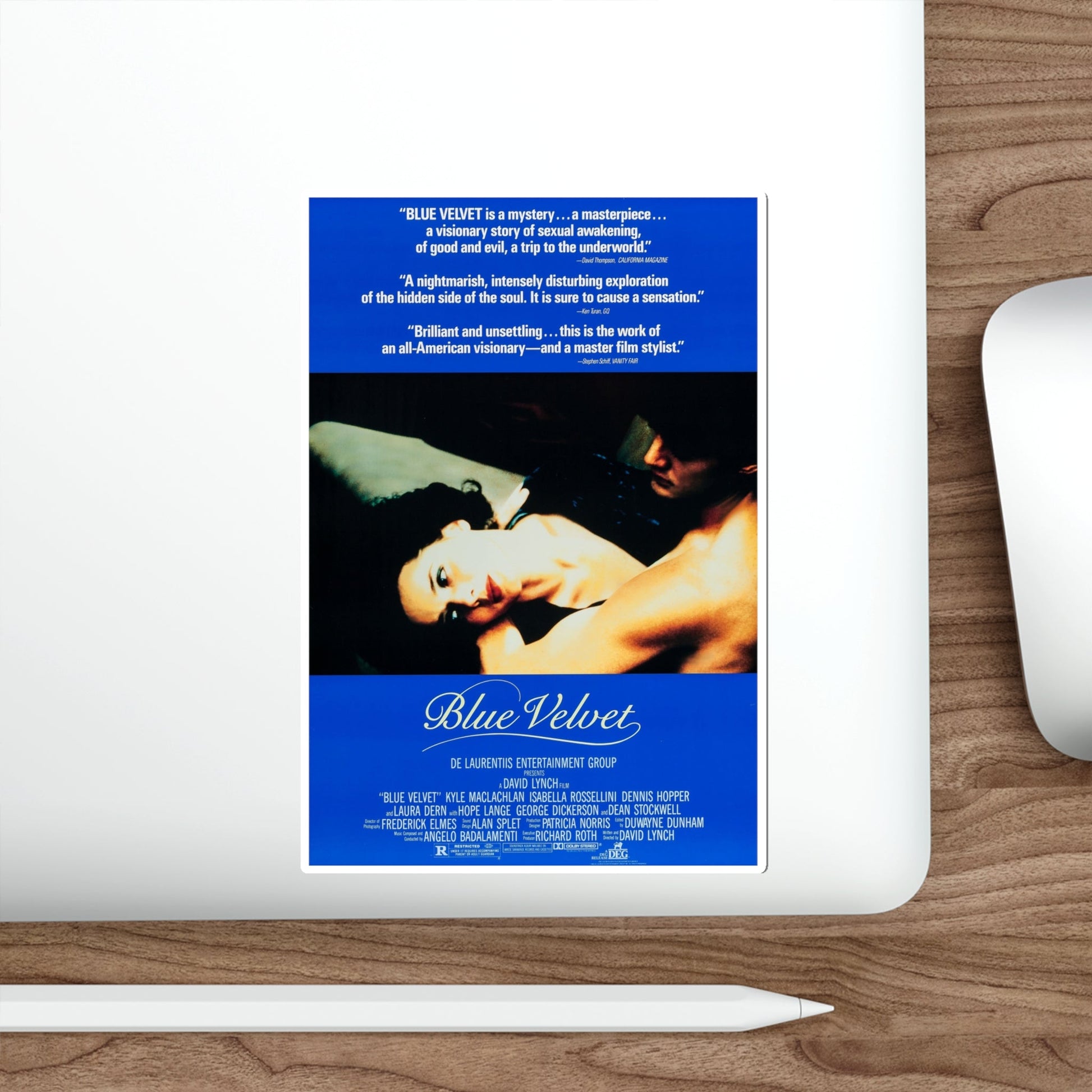 Blue Velvet 1986 2 Movie Poster STICKER Vinyl Die-Cut Decal-The Sticker Space