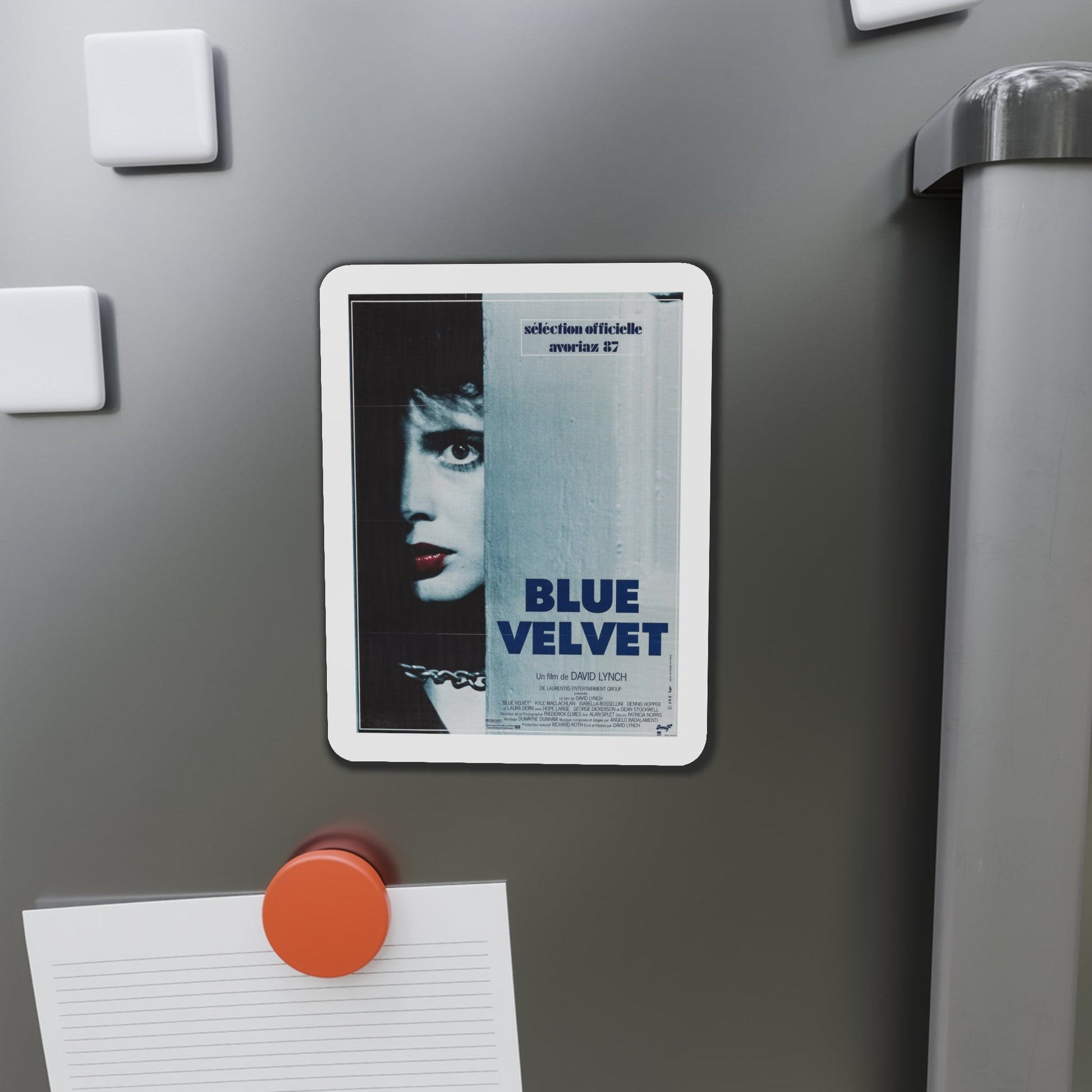 Blue Velvet 1986 Movie Poster Die-Cut Magnet-The Sticker Space