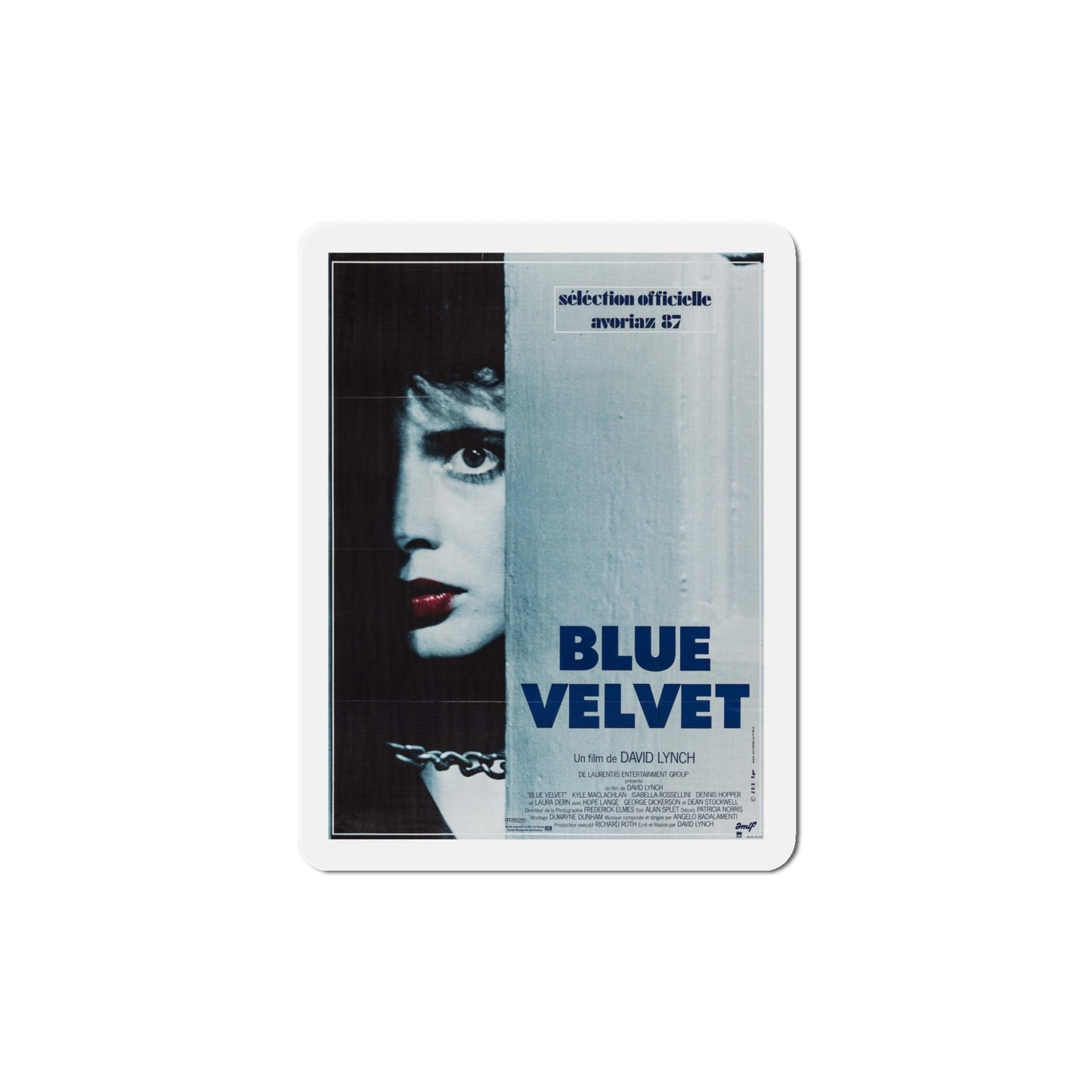 Blue Velvet 1986 Movie Poster Die-Cut Magnet-5" x 5"-The Sticker Space