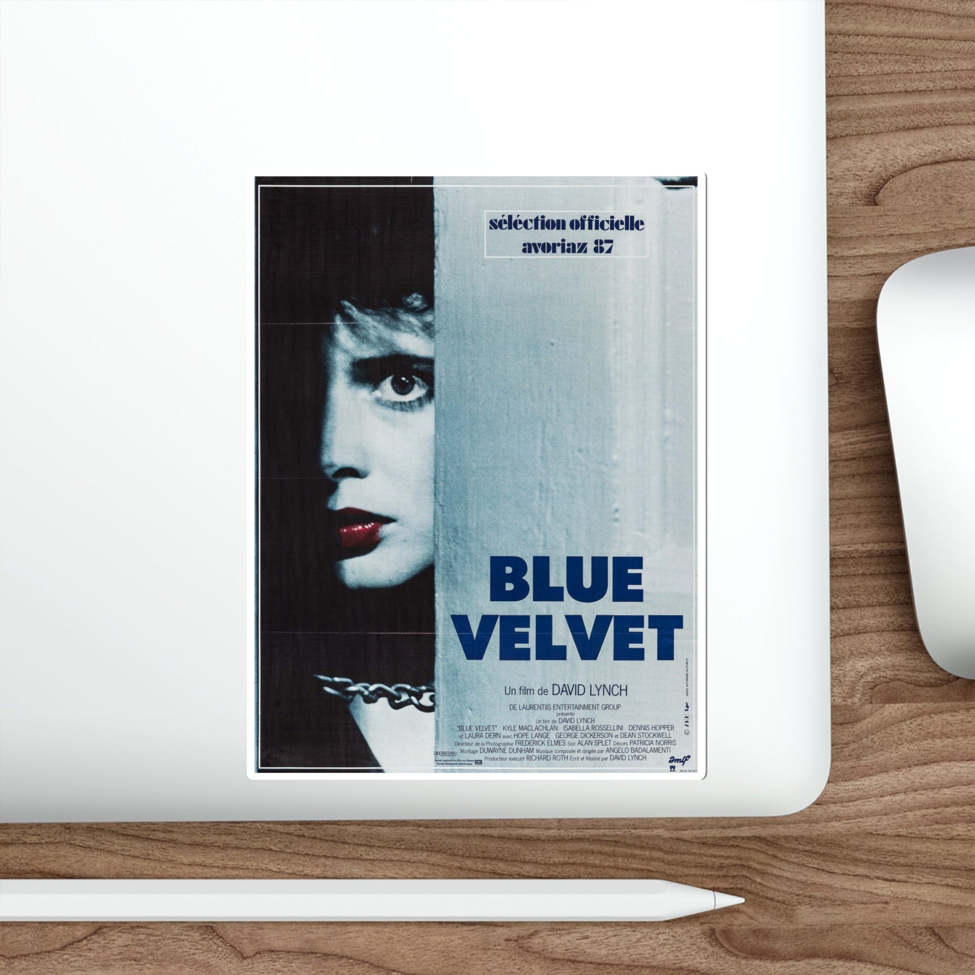 Blue Velvet 1986 Movie Poster STICKER Vinyl Die-Cut Decal-The Sticker Space