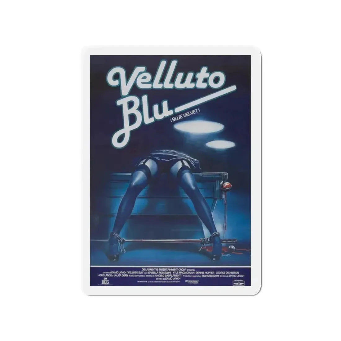 BLUE VELVET (FOREIGN) 1986 Movie Poster - Refrigerator Magnet - The Sticker Space