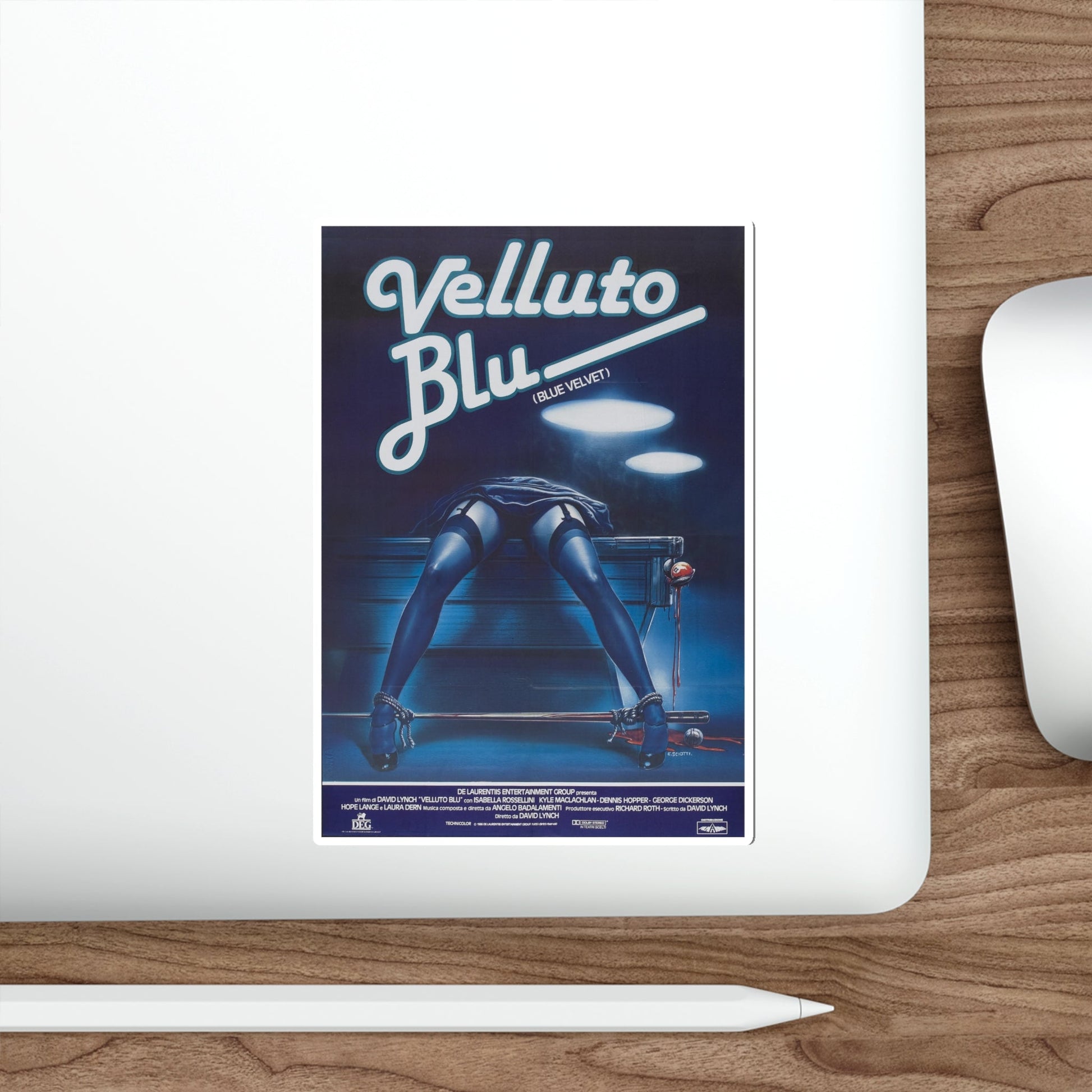 BLUE VELVET (FOREIGN) 1986 Movie Poster STICKER Vinyl Die-Cut Decal-The Sticker Space