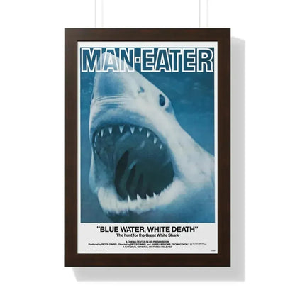 BLUE WATER, WHITE DEATH 1971 - Framed Movie Poster - The Sticker Space
