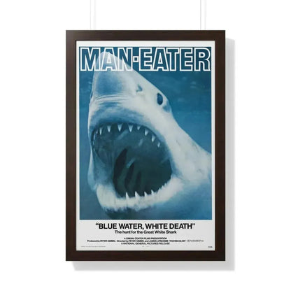 BLUE WATER, WHITE DEATH 1971 - Framed Movie Poster - The Sticker Space