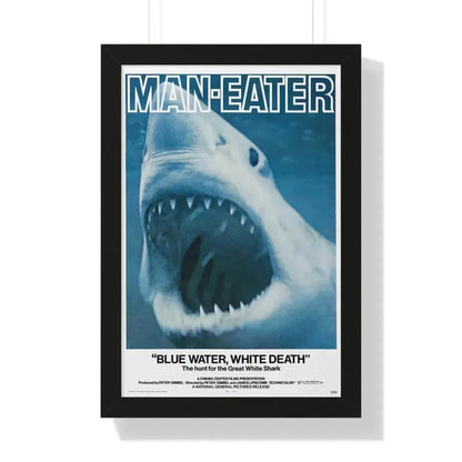 BLUE WATER, WHITE DEATH 1971 - Framed Movie Poster - The Sticker Space
