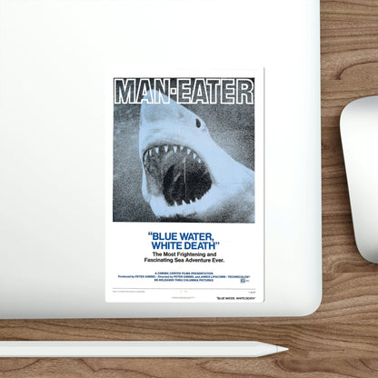 Blue Water White Death 1971 Movie Poster STICKER Vinyl Die-Cut Decal-The Sticker Space