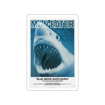 BLUE WATER, WHITE DEATH 1971 Movie Poster STICKER Vinyl Die-Cut Decal 3 Inch - The Sticker Space