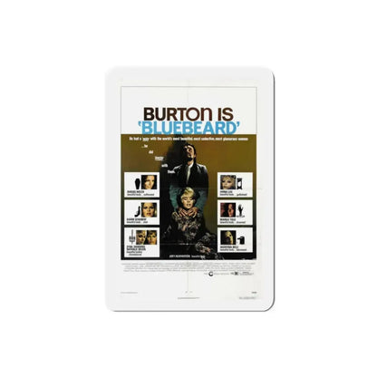 Bluebeard 1972 Movie Poster Refrigerator Magnet 2 Inch - The Sticker Space
