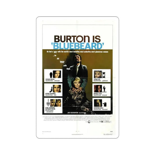 Bluebeard 1972 Movie Poster STICKER Vinyl Die-Cut Decal 6 Inch - The Sticker Space