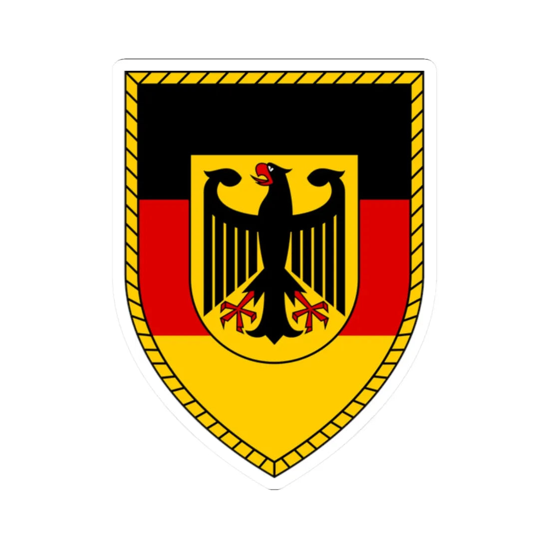 BMVg (Germany) (Coat of Arms) STICKER Vinyl Kiss-Cut Decal 2 Inch White - The Sticker Space