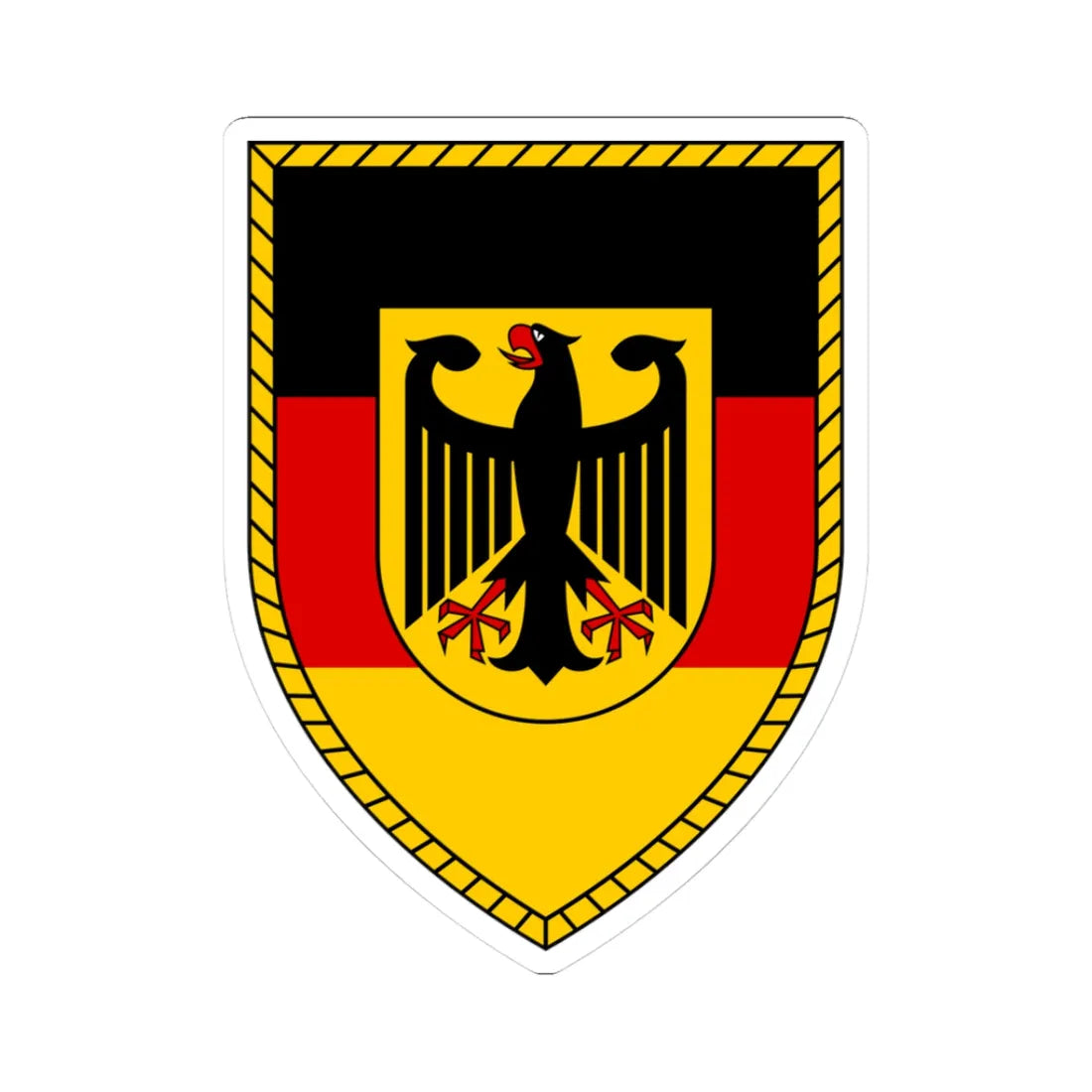 BMVg (Germany) (Coat of Arms) STICKER Vinyl Kiss-Cut Decal 3 Inch White - The Sticker Space