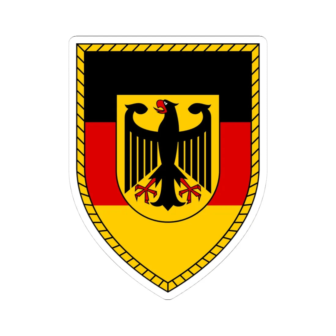BMVg (Germany) (Coat of Arms) STICKER Vinyl Kiss-Cut Decal 4 Inch White - The Sticker Space