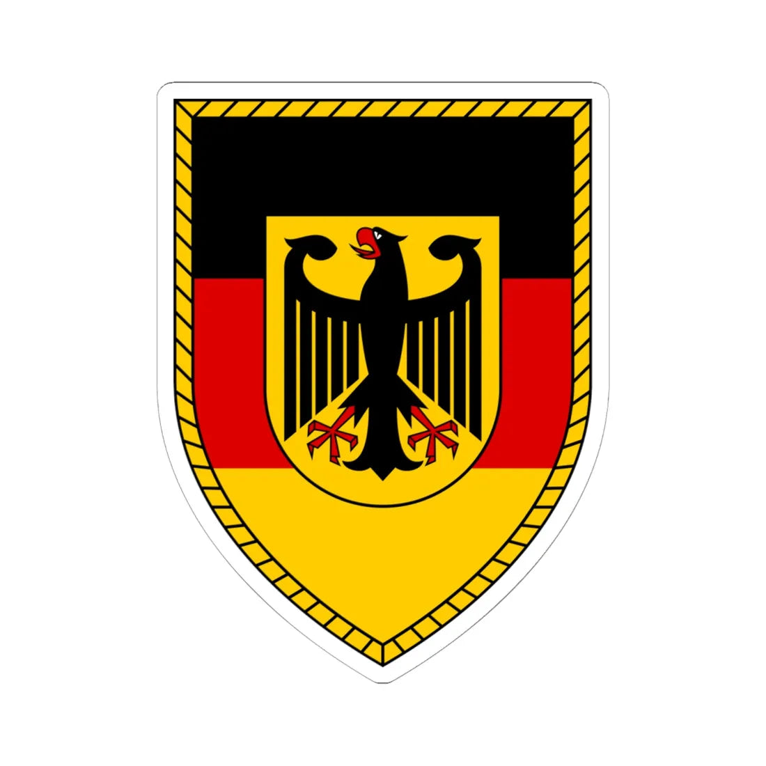 BMVg (Germany) (Coat of Arms) STICKER Vinyl Kiss-Cut Decal 6 Inch White - The Sticker Space