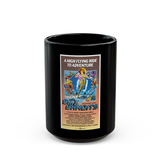 BMX BANDITS 1983 Movie Poster - Black Coffee Mug-15oz-The Sticker Space