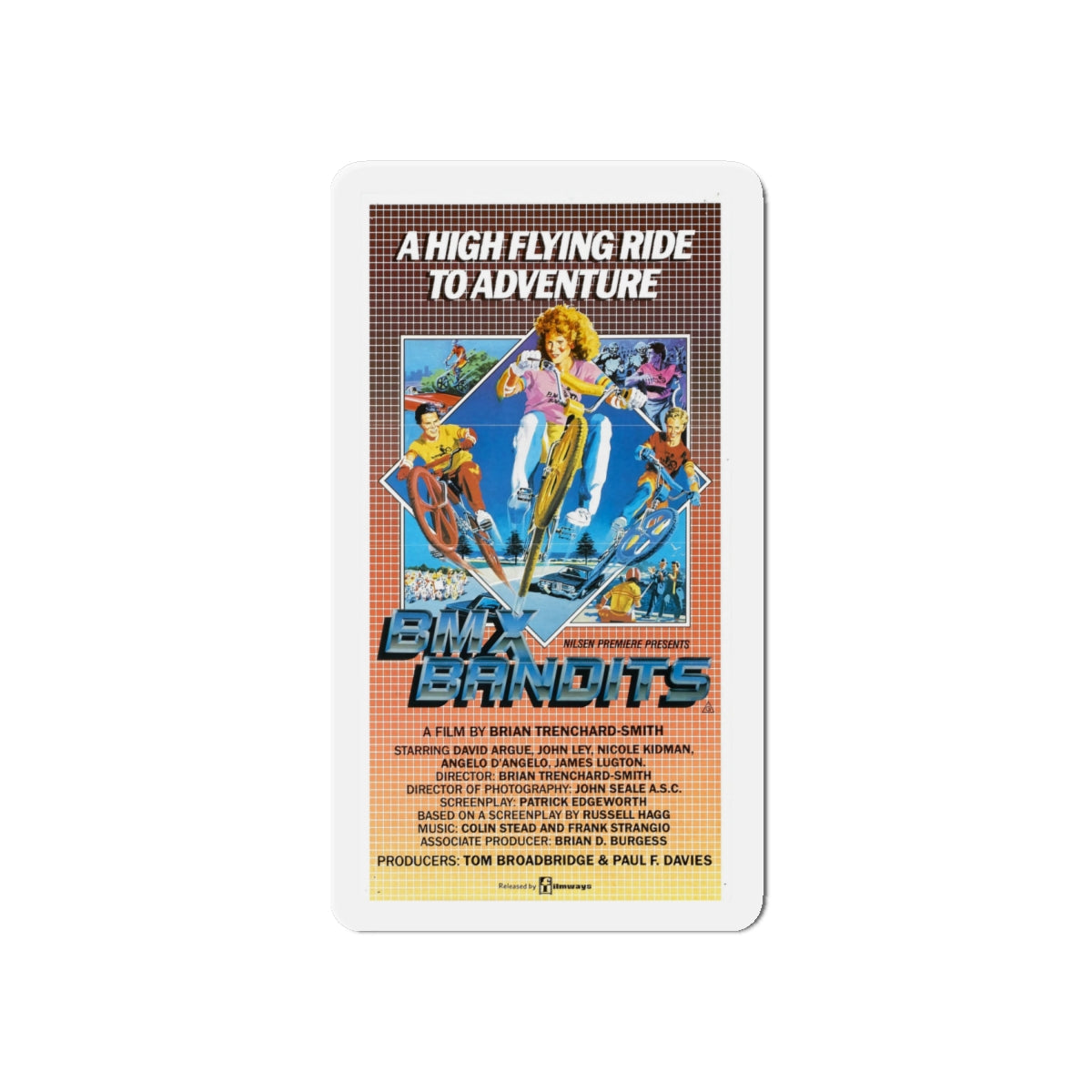 BMX BANDITS 1983 Movie Poster - Die-Cut Magnet-6 × 6"-The Sticker Space