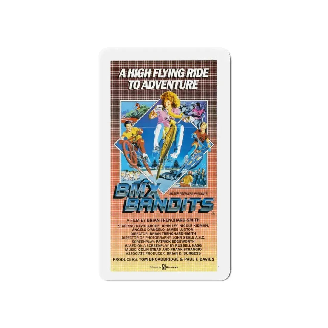 BMX BANDITS 1983 Movie Poster - Refrigerator Magnet 5 Inch - The Sticker Space