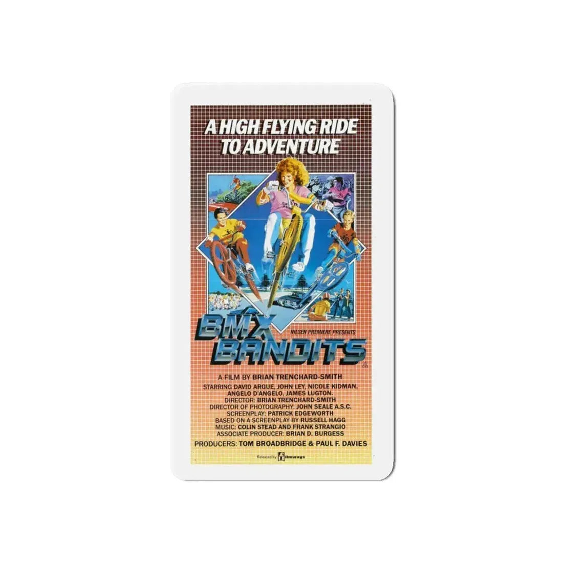 BMX BANDITS 1983 Movie Poster - Refrigerator Magnet 6 Inch - The Sticker Space