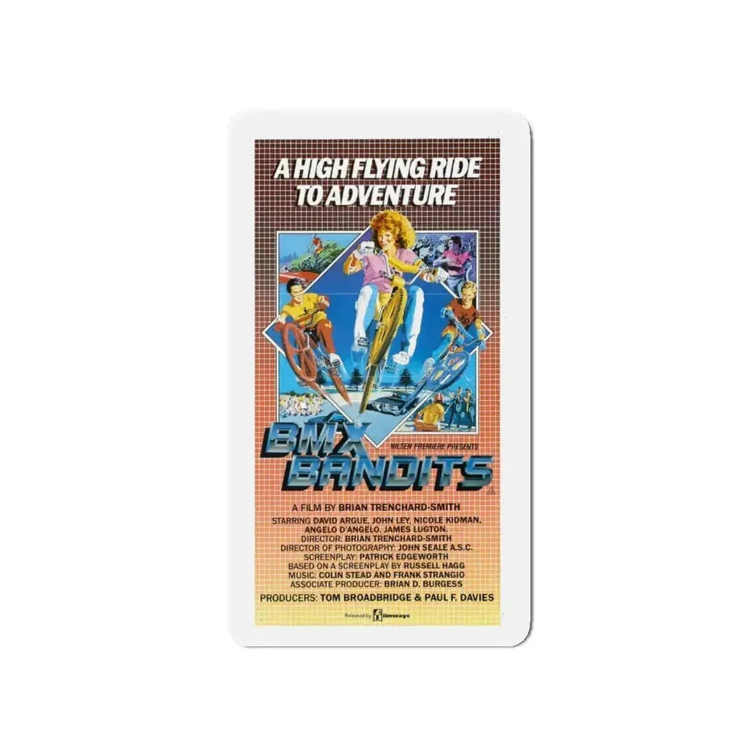 BMX BANDITS 1983 Movie Poster - Refrigerator Magnet - The Sticker Space
