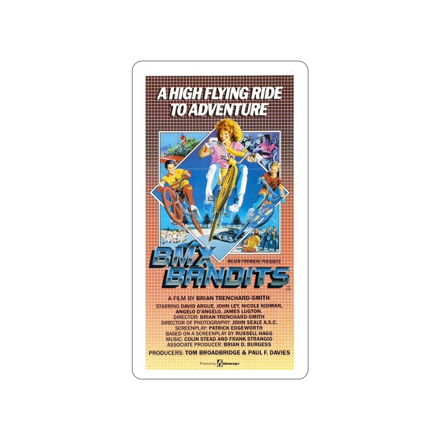 BMX BANDITS 1983 Movie Poster STICKER Vinyl Die-Cut Decal-4 Inch-The Sticker Space