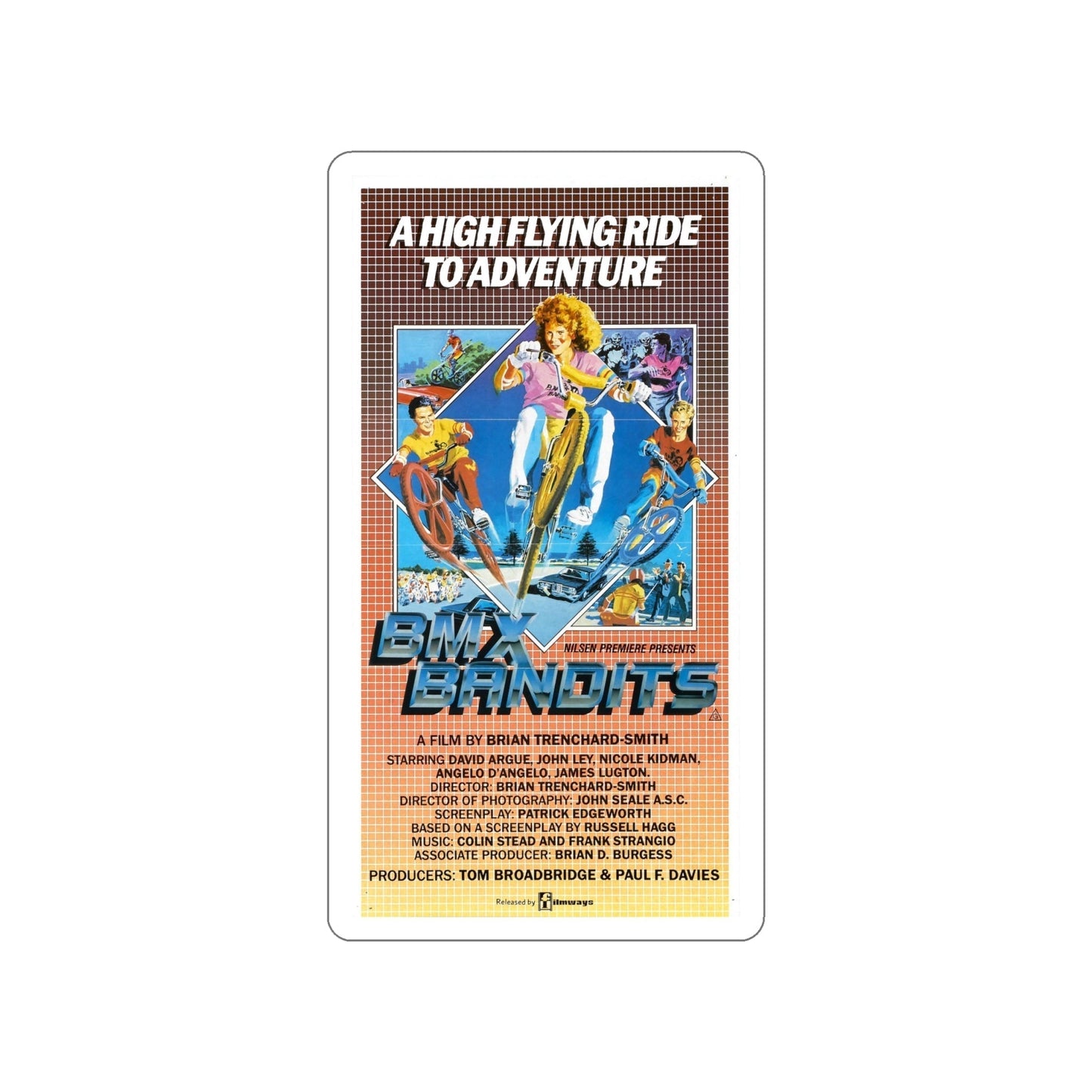 BMX BANDITS 1983 Movie Poster STICKER Vinyl Die-Cut Decal-6 Inch-The Sticker Space