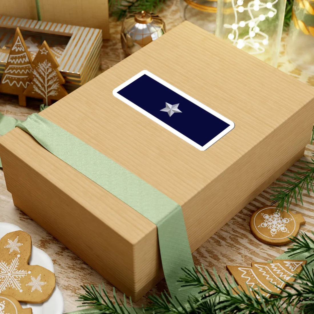 BN Commodore Star Plate (Bangladesh) (Coat of Arms) STICKER Vinyl Kiss-Cut Decal - The Sticker Space