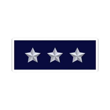 BN Vice Admiral Star Plate (Bangladesh) (Coat of Arms) STICKER Vinyl Kiss-Cut Decal 3 Inch White - The Sticker Space