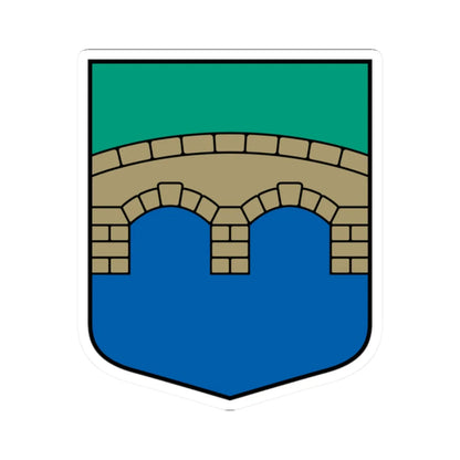 Bēnes pagasta ģerbonis (Latvia) (Coat of Arms) STICKER Vinyl Kiss-Cut Decal 2 Inch White - The Sticker Space