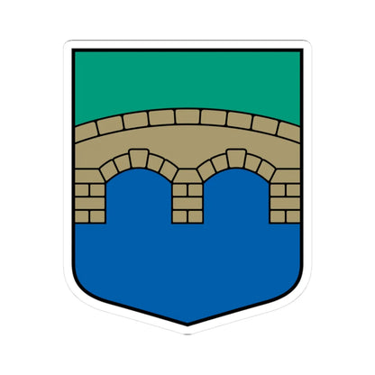 Bēnes pagasta ģerbonis (Latvia) (Coat of Arms) STICKER Vinyl Kiss-Cut Decal 3 Inch White - The Sticker Space