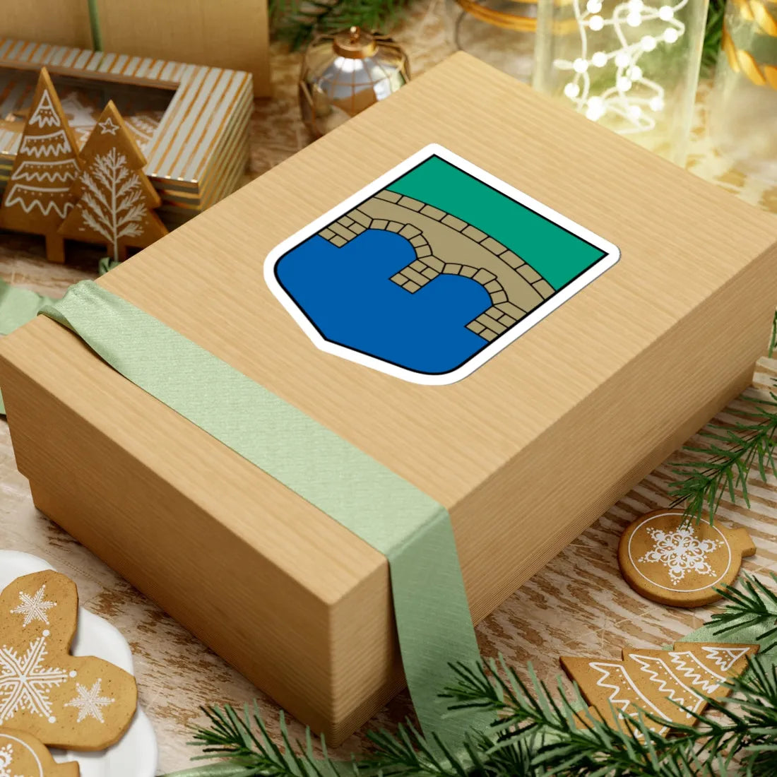 Bēnes pagasta ģerbonis (Latvia) (Coat of Arms) STICKER Vinyl Kiss-Cut Decal - The Sticker Space