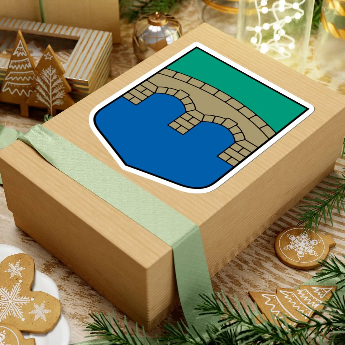 Bēnes pagasta ģerbonis (Latvia) (Coat of Arms) STICKER Vinyl Kiss-Cut Decal - The Sticker Space