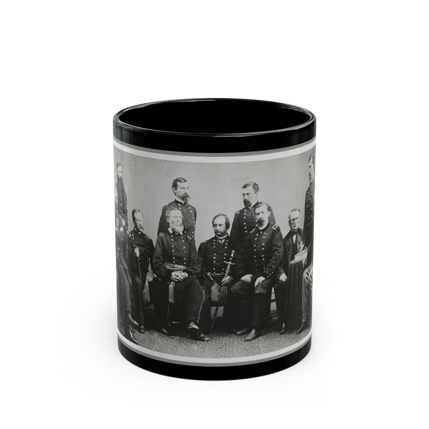 Board Which Tried Lincoln Conspirators (U.S. Civil War) Black Coffee Mug-11oz-The Sticker Space