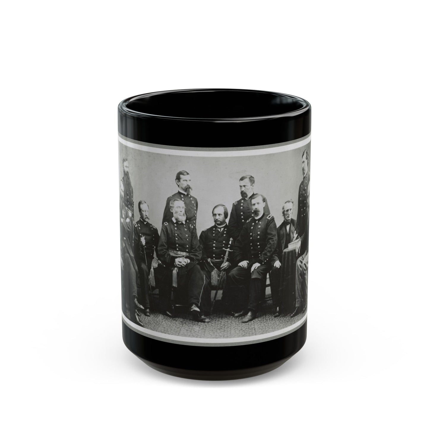 Board Which Tried Lincoln Conspirators (U.S. Civil War) Black Coffee Mug-15oz-The Sticker Space